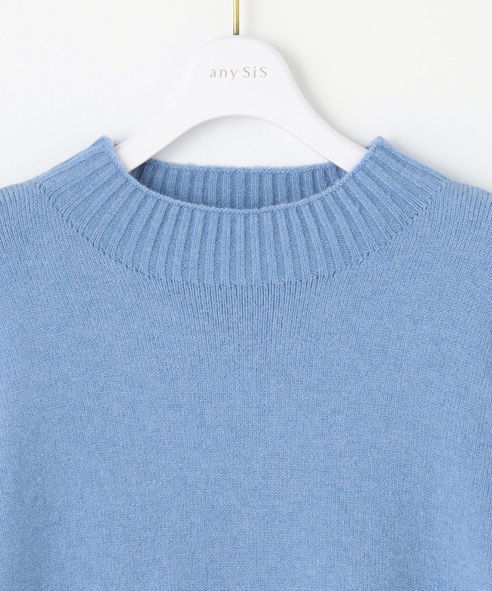 ANY SIS 【洗える】サイドケーブルアンゴラブレンド ニット 