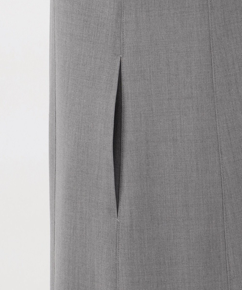 23区 L 【エステータ】ウールシルクギャバジン ランダムヘム ワンピース 