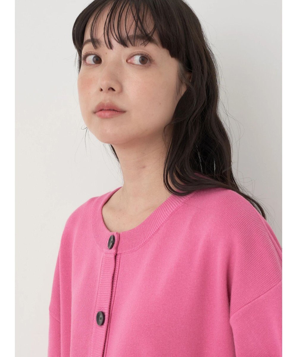 earth music&ecology クルーネックミドル丈カーディガン 