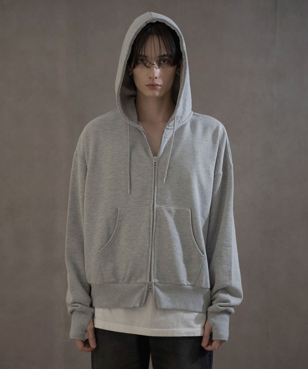 WEGO ショートダブルZIPパーカー 