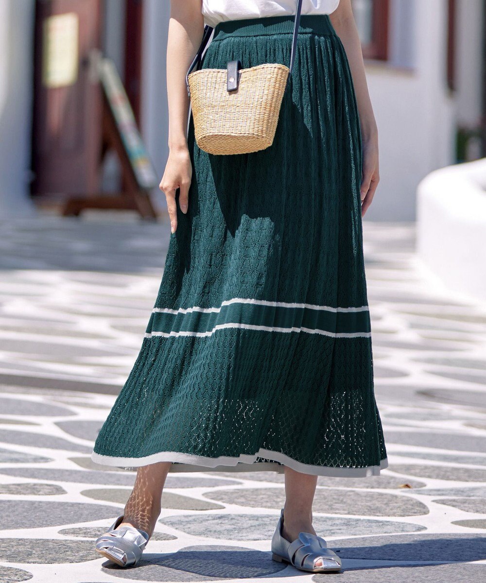 クロシェ編み配色ニットスカート / Tiaclasse | ファッション通販