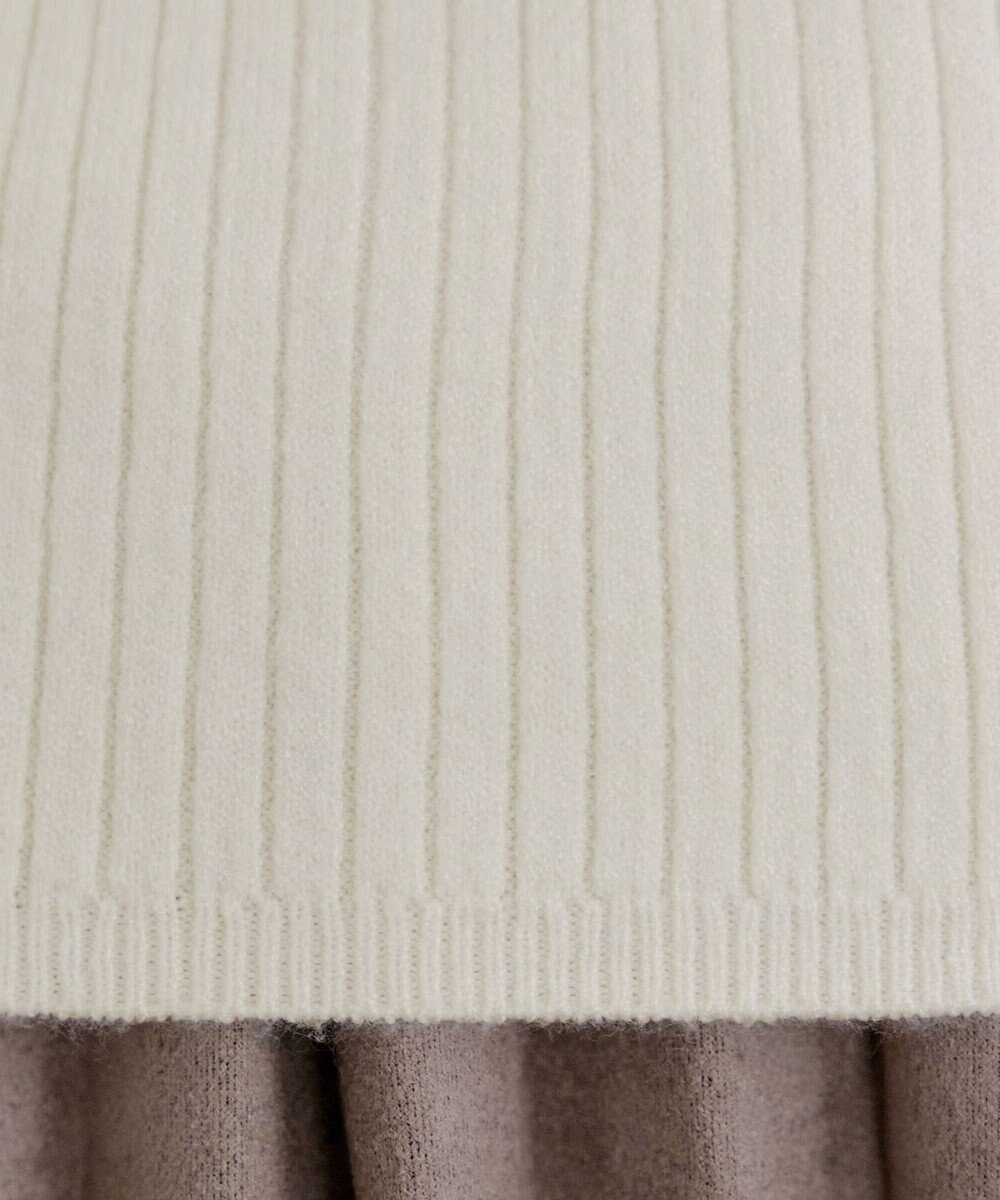 Tiaclasse 襟ビジュー付きニットプルオーバー 