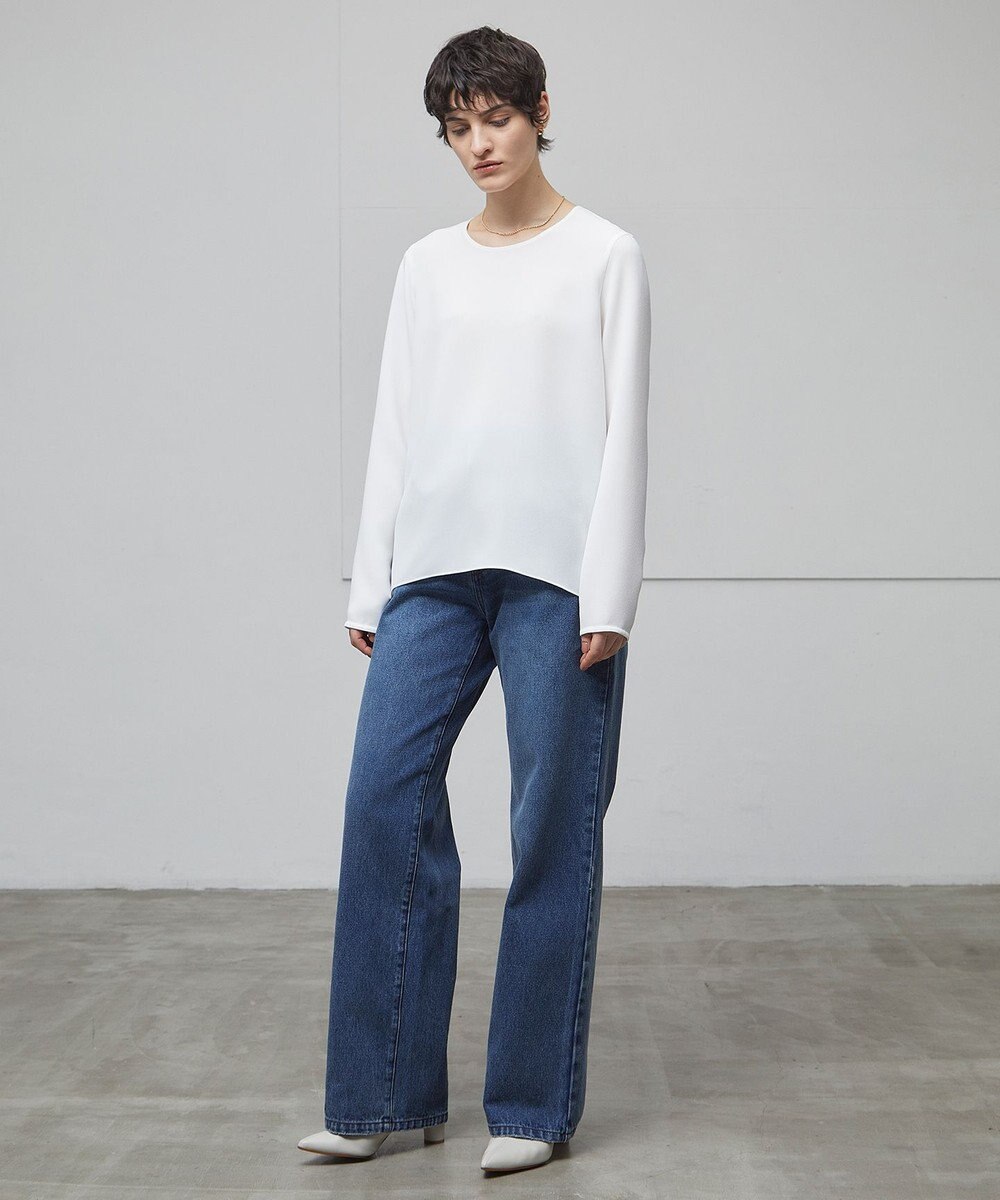 BEIGE， 【洗える】VICTOR / ワイドデニムパンツ 