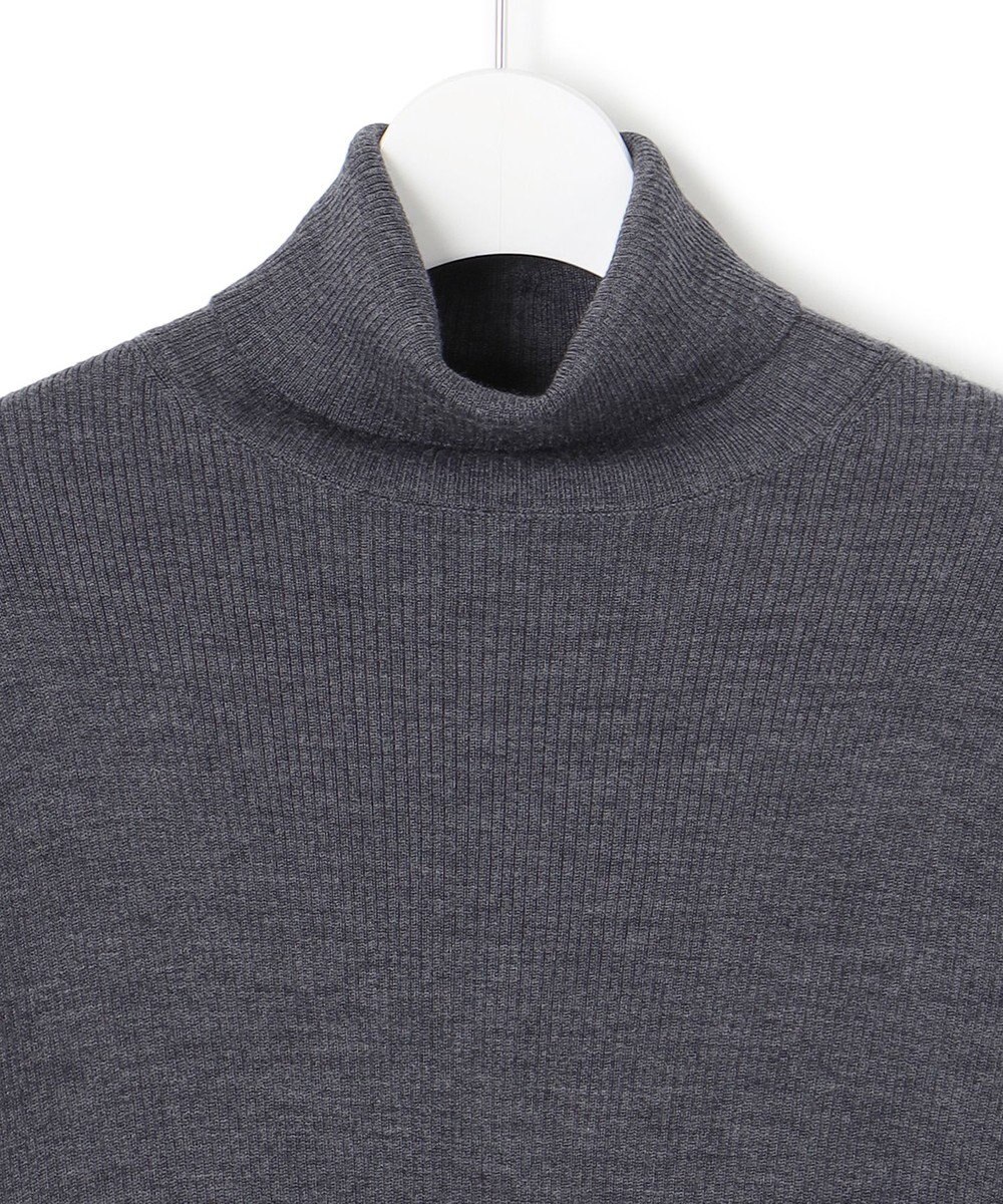23区 L 【洗える】ウーステッドウール タートルネック ニット 