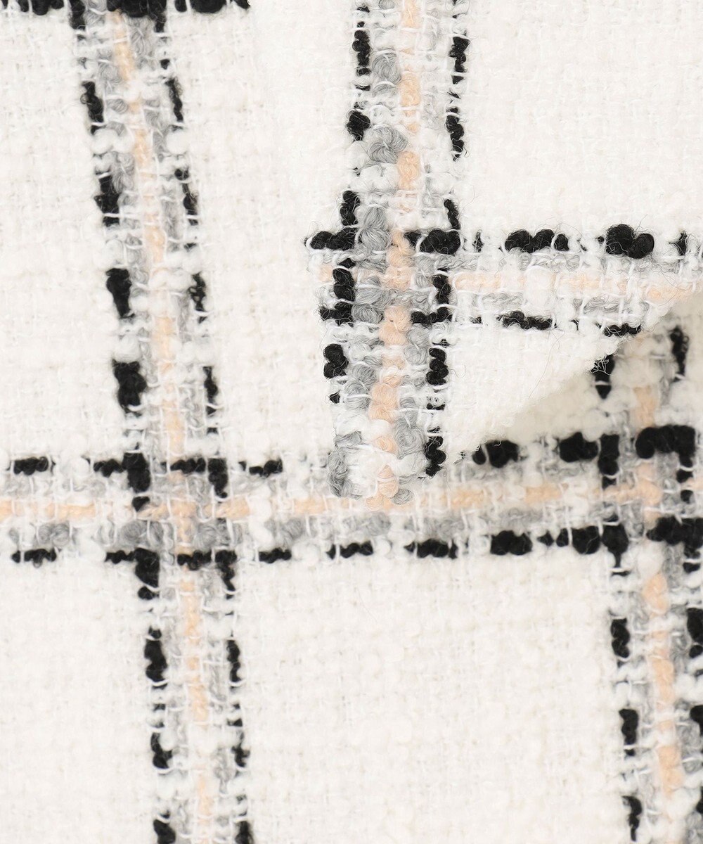 GRACE CONTINENTAL チェックツイードショートジャケット 