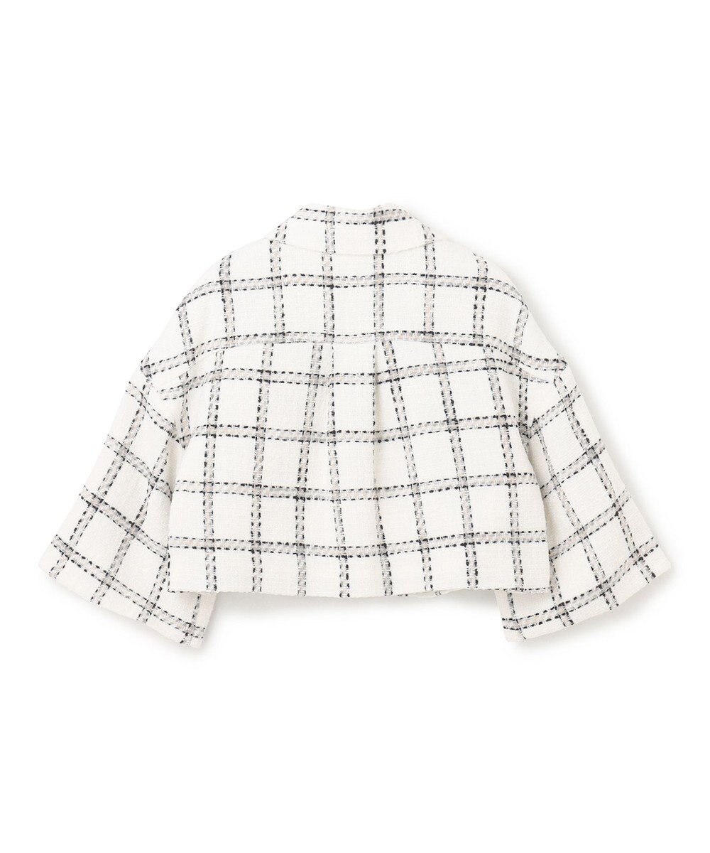 GRACE CONTINENTAL チェックツイードショートジャケット 