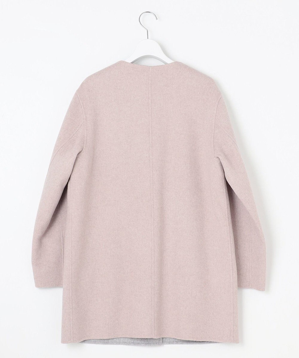 J.PRESS LADIES L 【リバーシブル】ウールナイロン リバー ミドル コート 