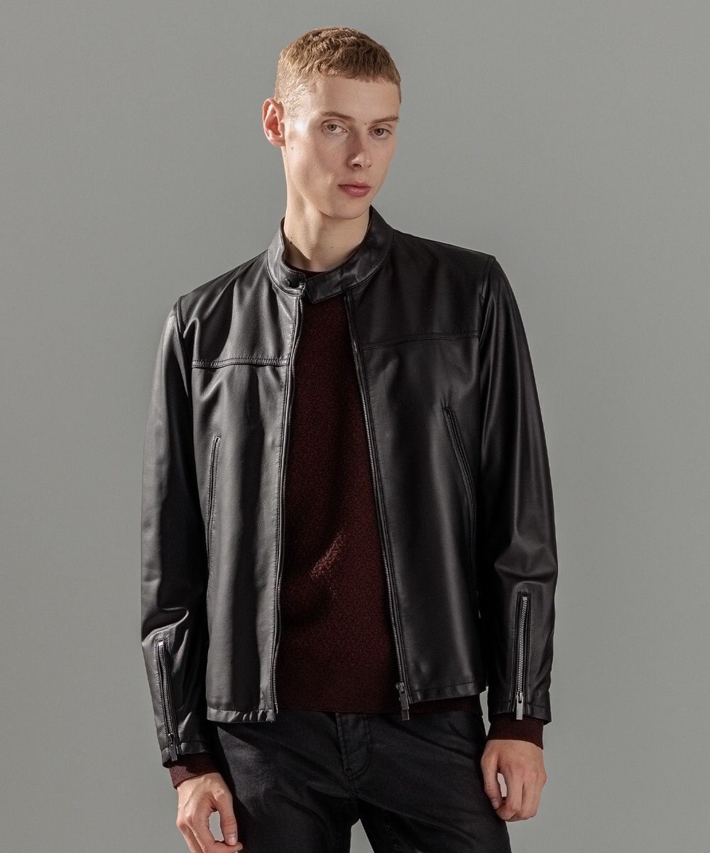 JOSEPH HOMME ライトラムナッパ レザー   シングルライダース 