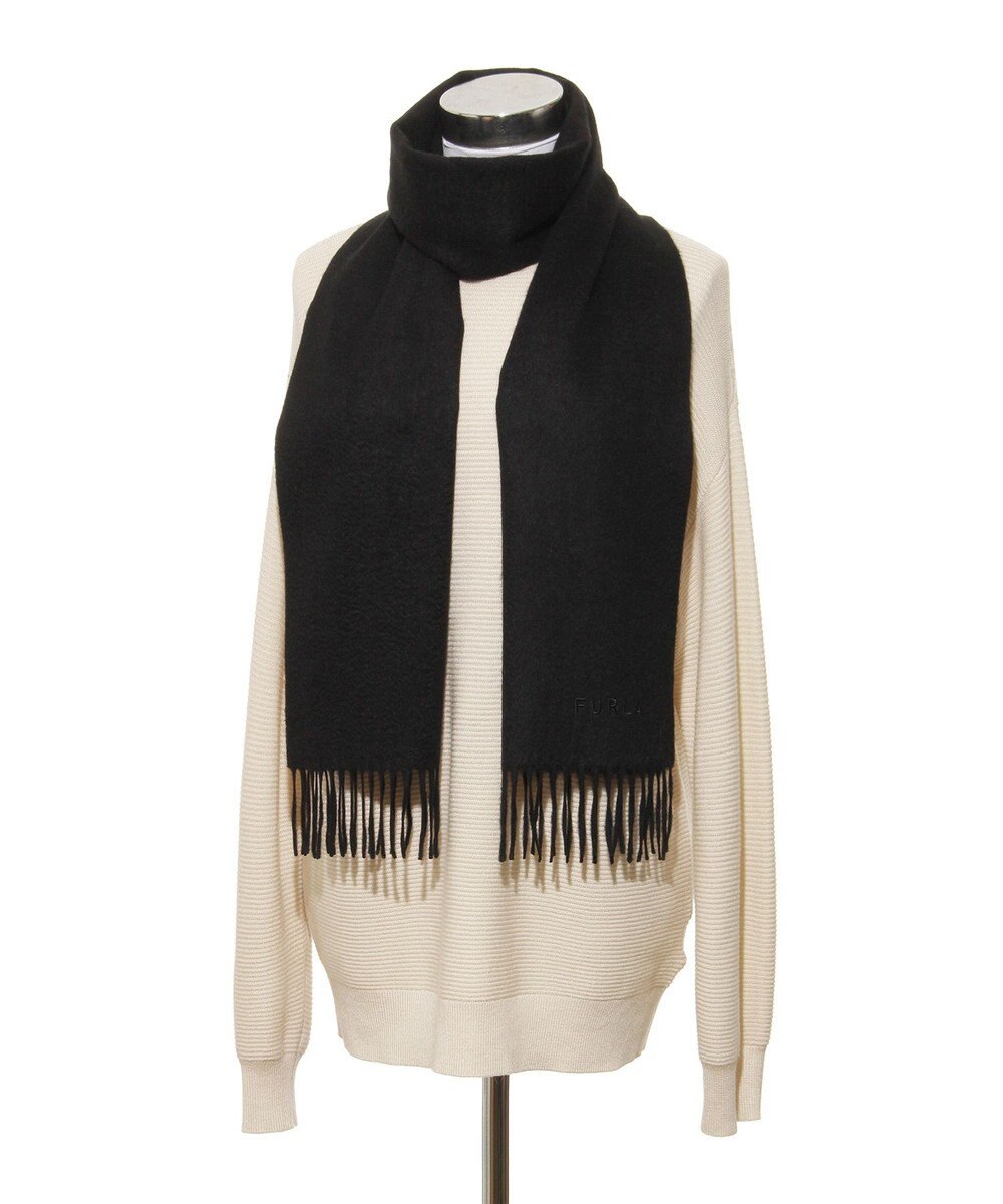 MOONBAT 【洗えるカシミヤ】FURLA カシミヤ100%無地マフラー／幅30cm 