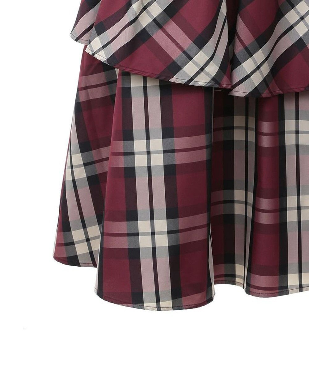 Green Parks ・ＳＵＧＡＲＳＰＯＯＮチェックドロストティアードスカー 