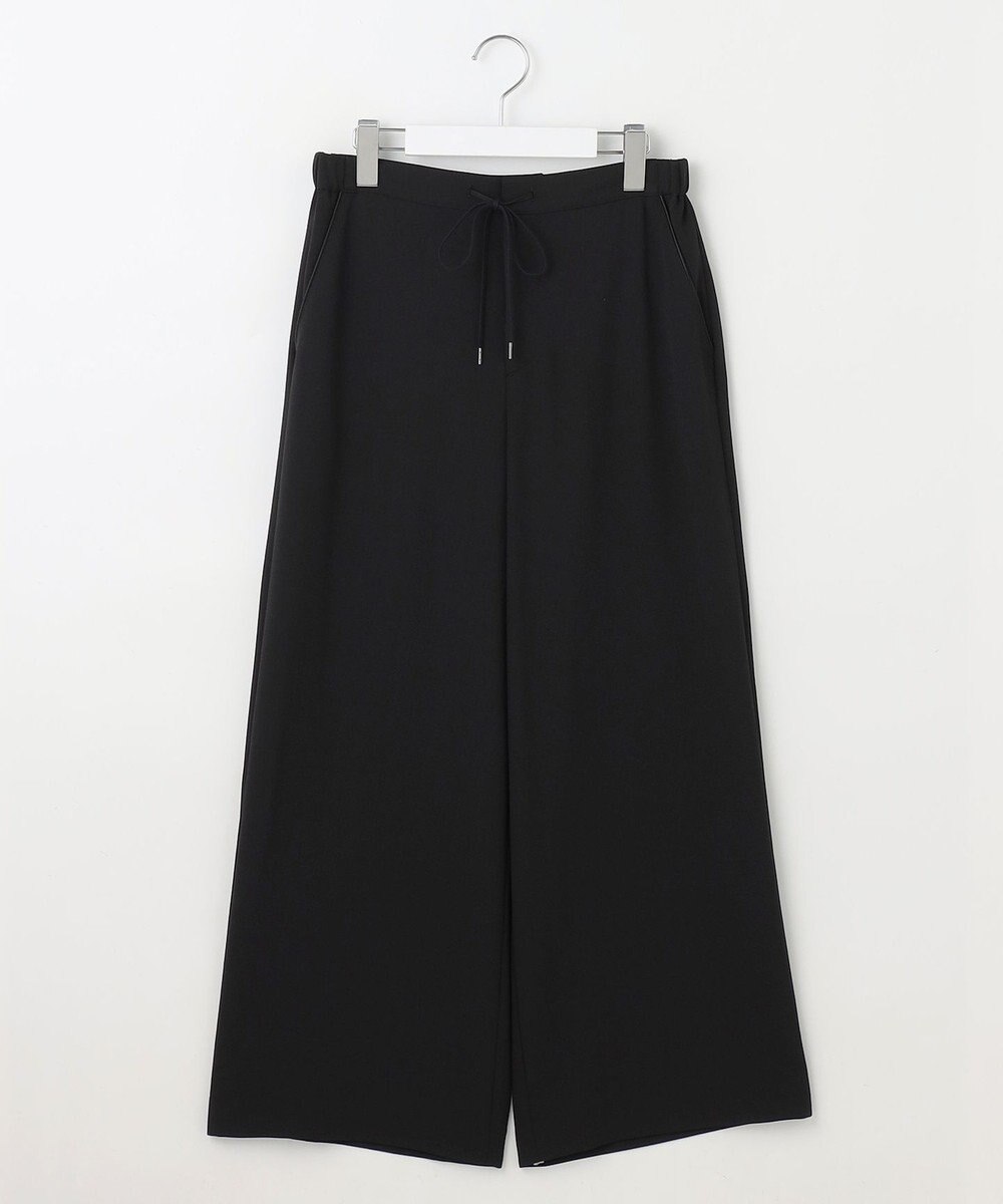 J.PRESS LADIES L 【洗える・吸水速乾・接触冷感・セットアップ対応】Light ジョーゼット ワイド パンツ 