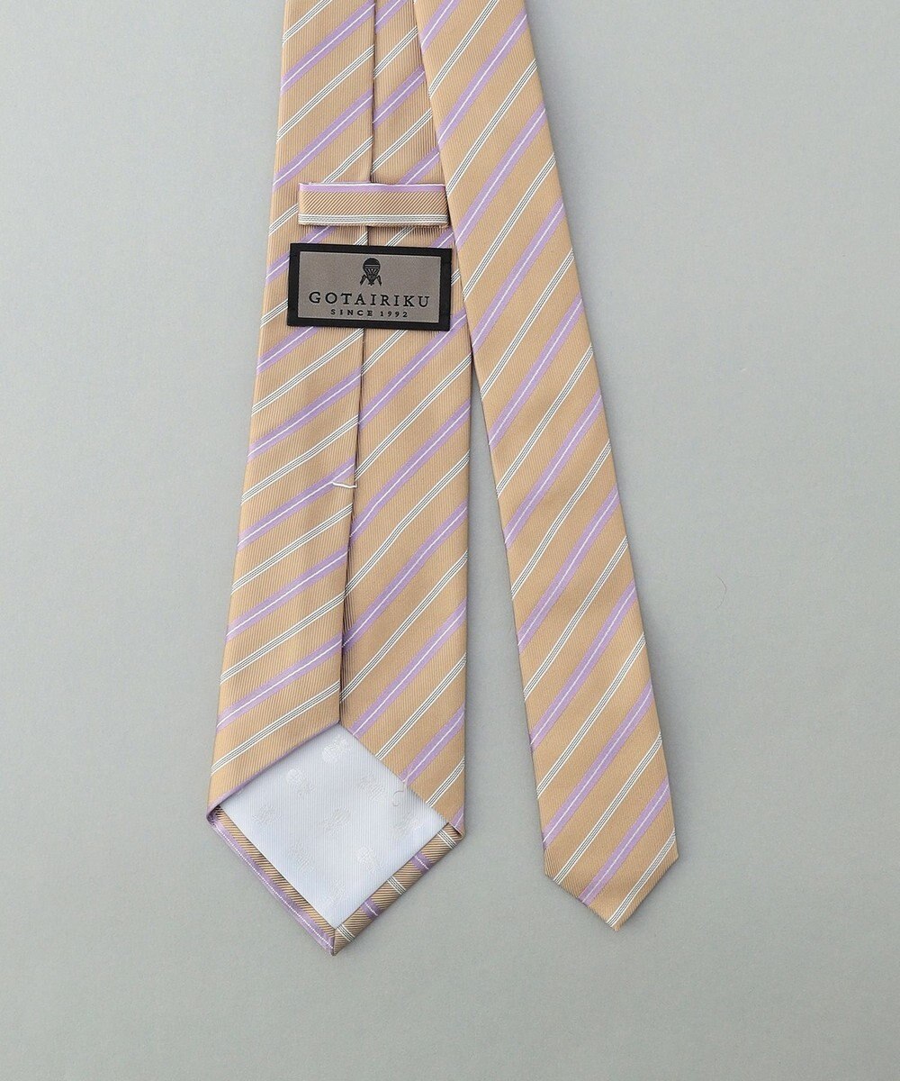 GOTAIRIKU GOTAIRIKU別注【日本製】シルク ネクタイ_ストライプ柄 