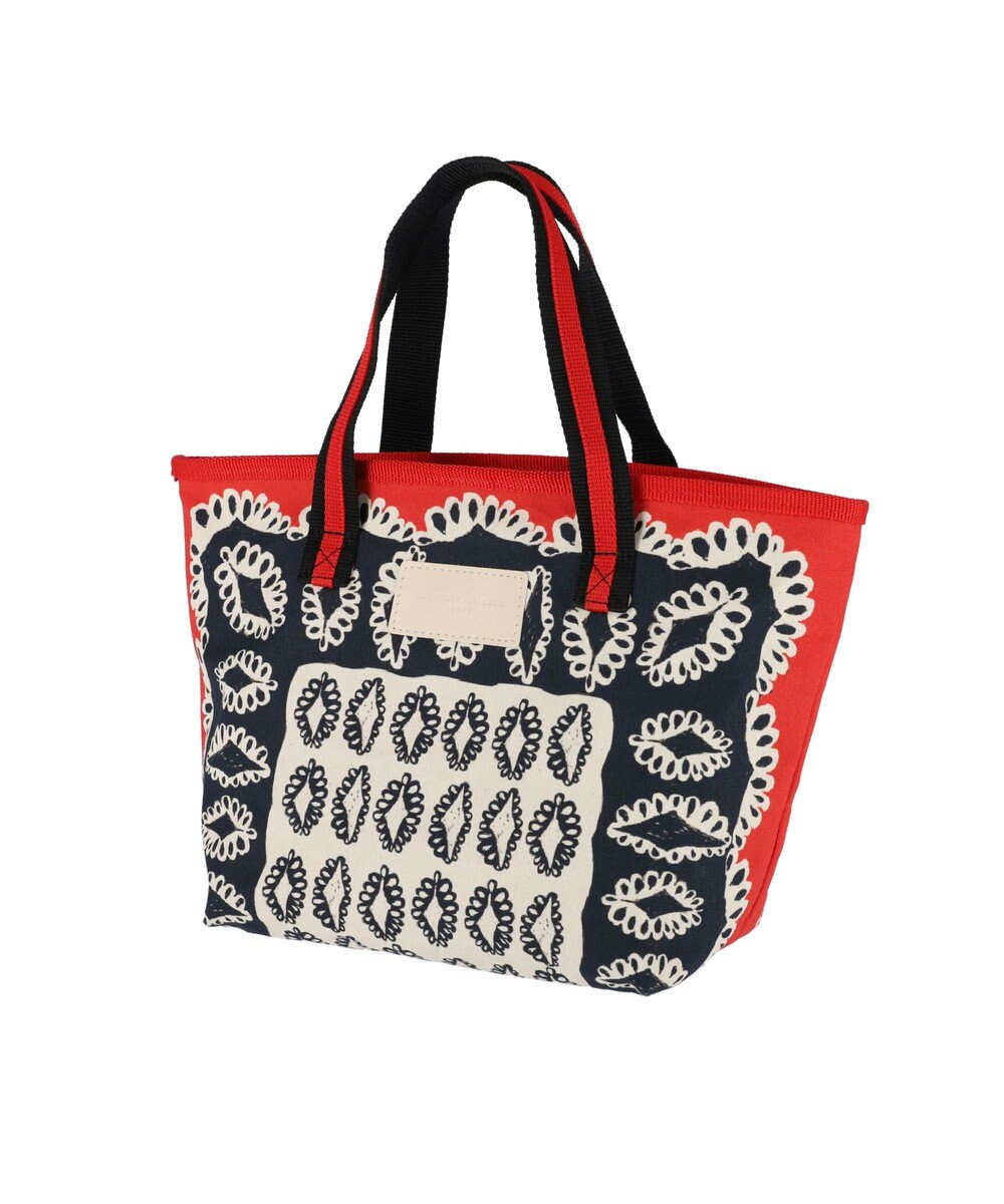 tsumori chisato CARRY ダイヤモンドフラワー ハンドバッグ 手提げ リバーシブル 花柄 