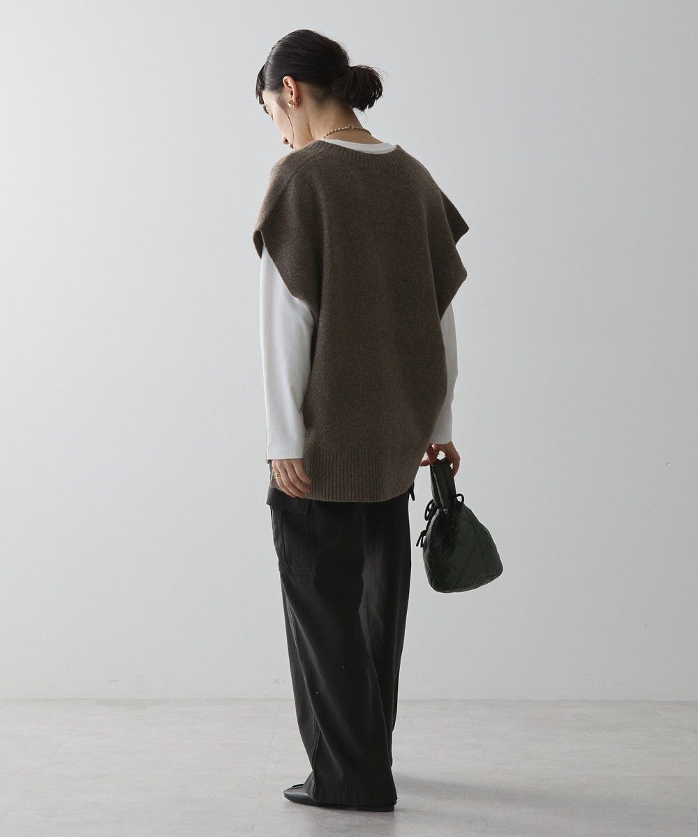 AMERICAN HOLIC ラメ入りＶネックニットベスト 