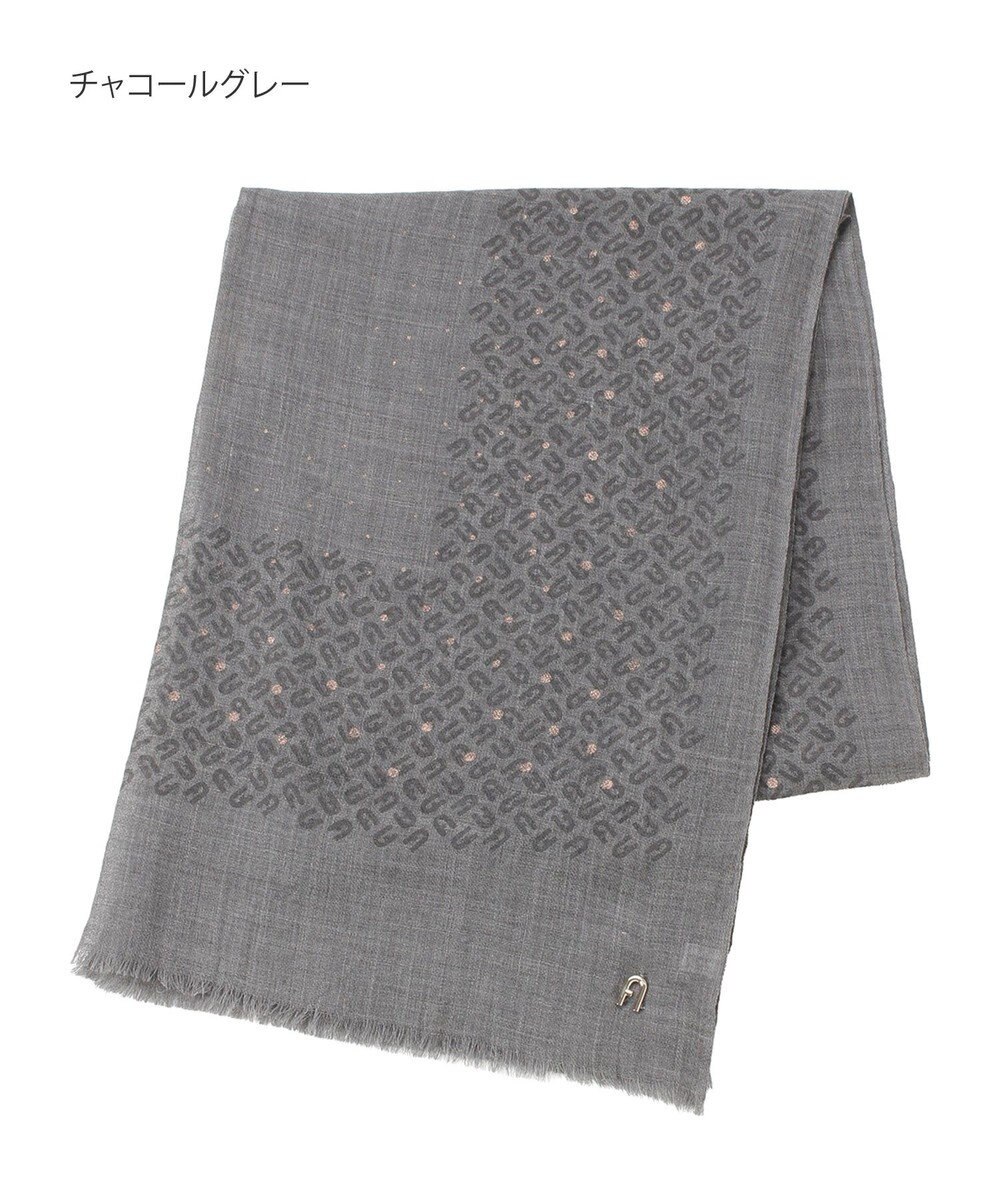 MOONBAT FURLA(フルラ）ウール100％ ウールアーチロゴストール 