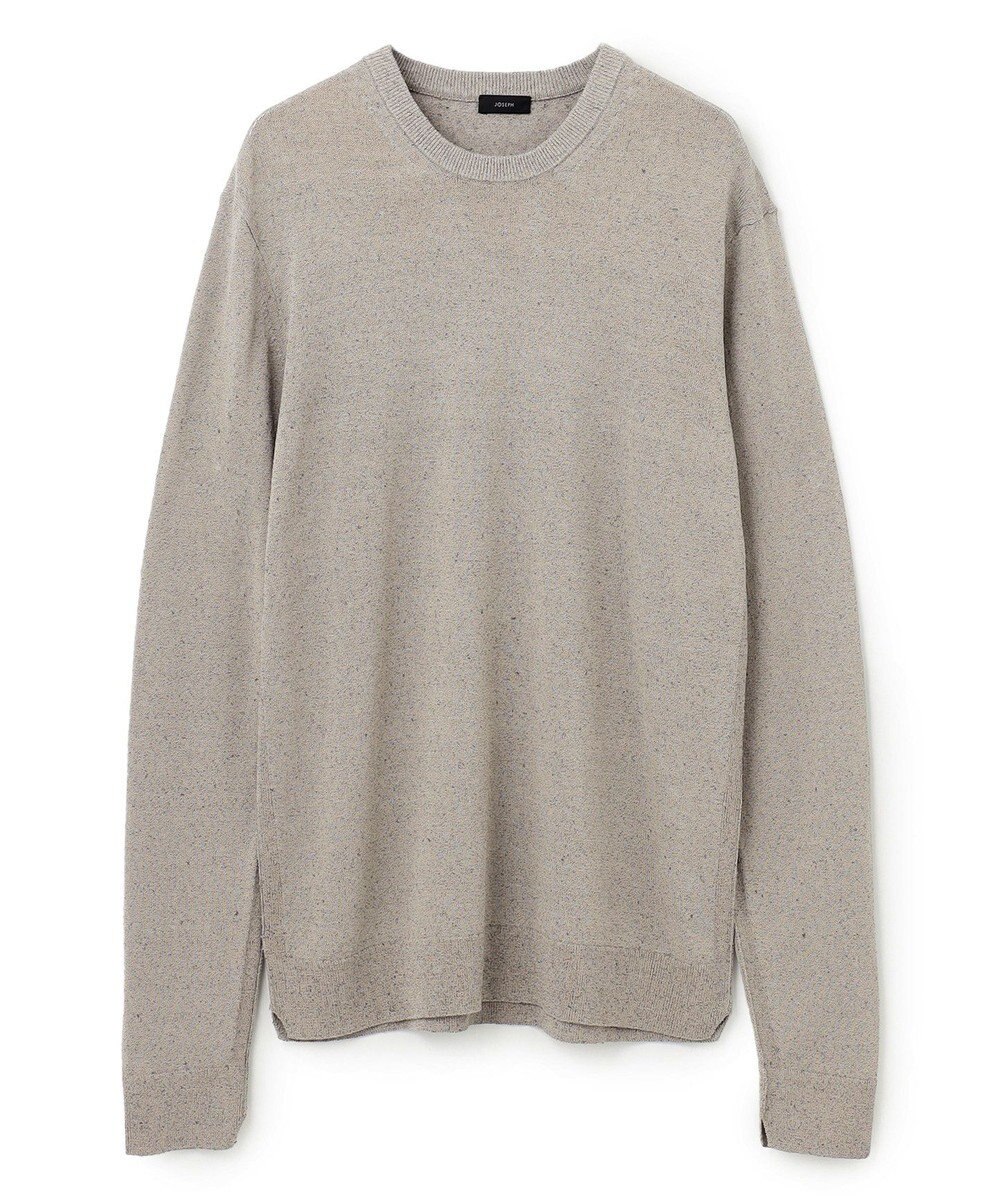 JOSEPH HOMME リネンナイロンプレーン　クルーネックニット 