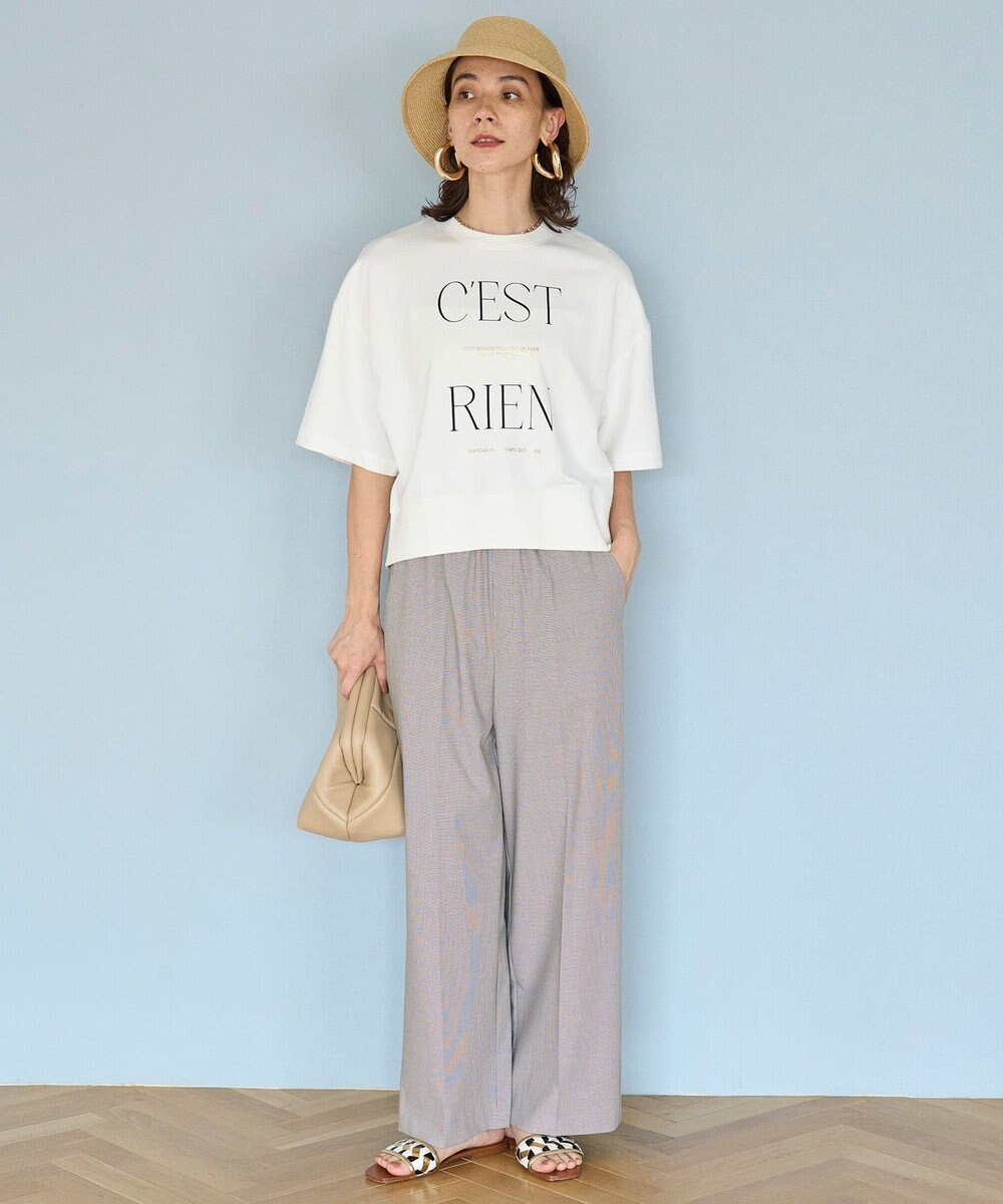 UNFILO 【新色追加】イージーワイドパンツ 