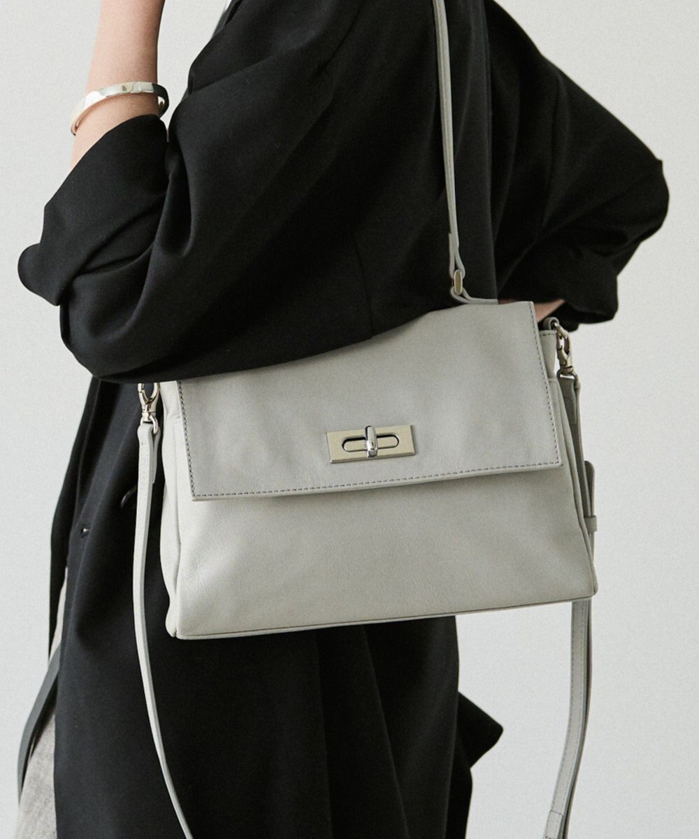 russet ソフトレザーフラップミニトートバッグ(CE-1674) 