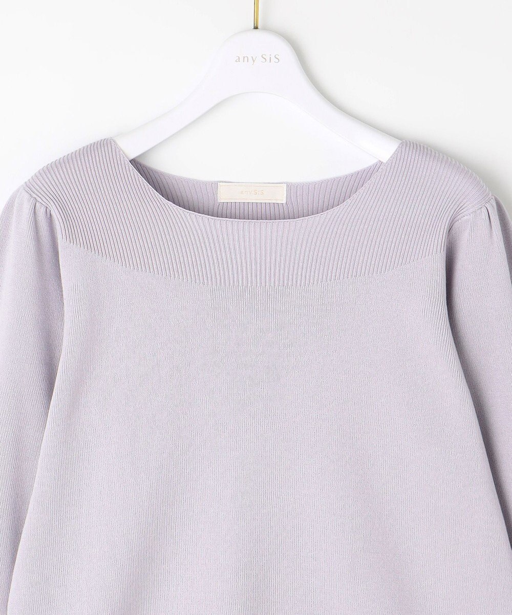 ANY SIS 【洗える】フラワーモイスチャー ニット 