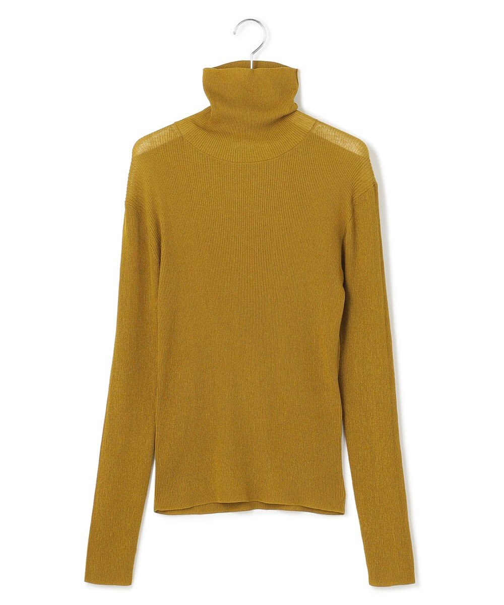 23区 【SLOW/一部店舗限定】シアーリブ タートルネックニット 