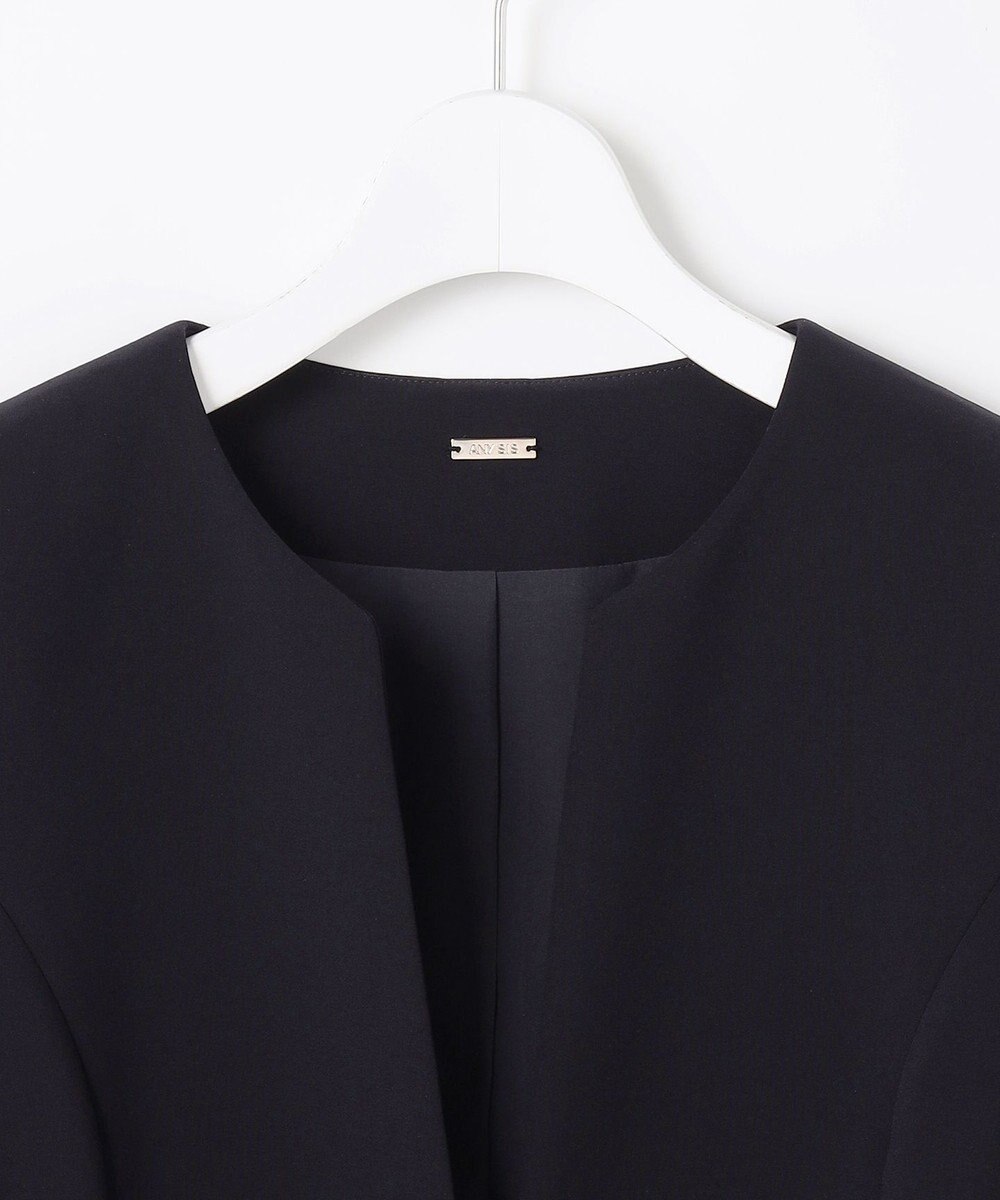 ANY SIS セレモニーダブルクロス クルーカラー ジャケット 