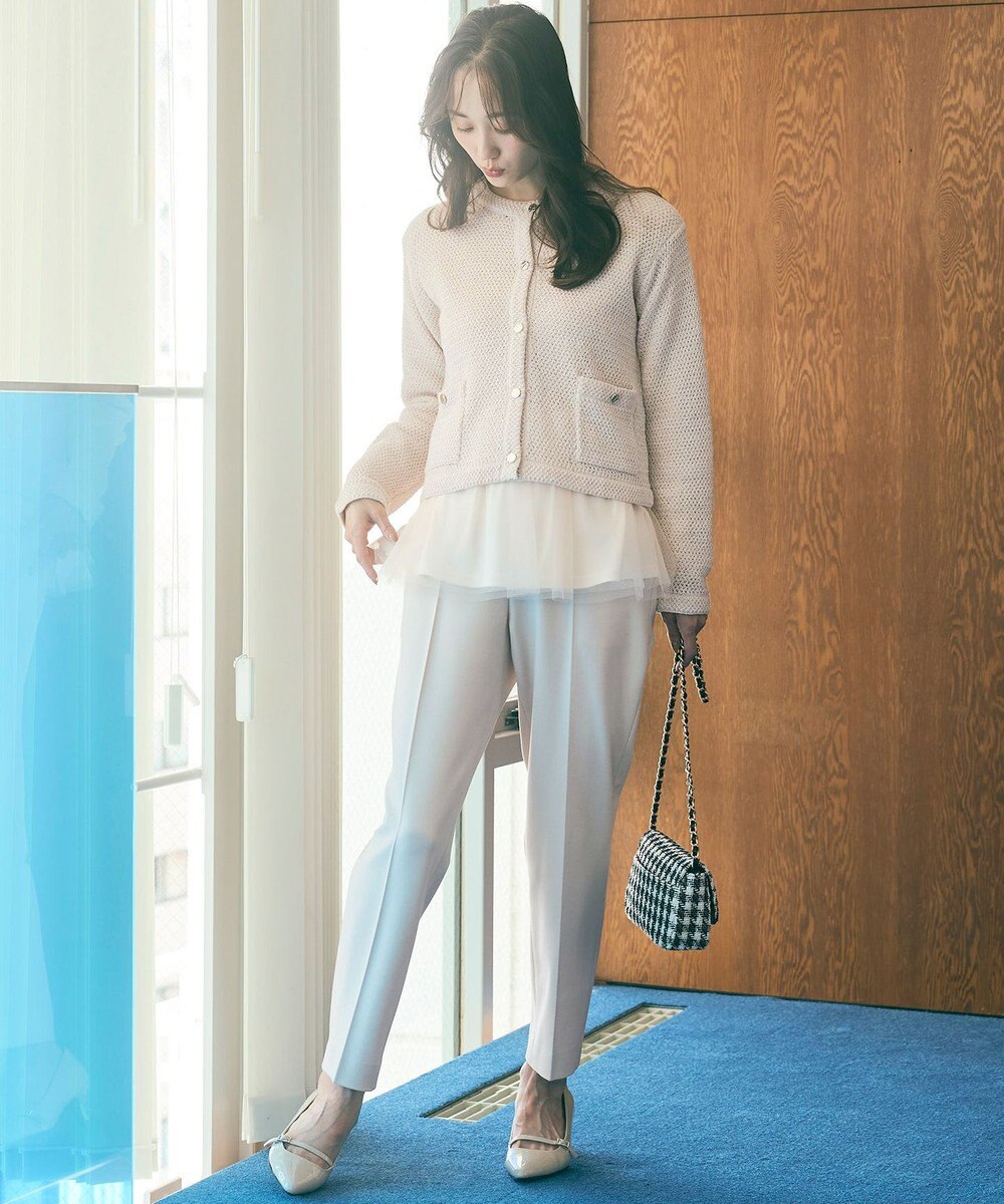 ANY SIS 【保温効果/ストレッチ】シリーズ累計13万枚突破！ビューティサーモ テーパードパンツ 