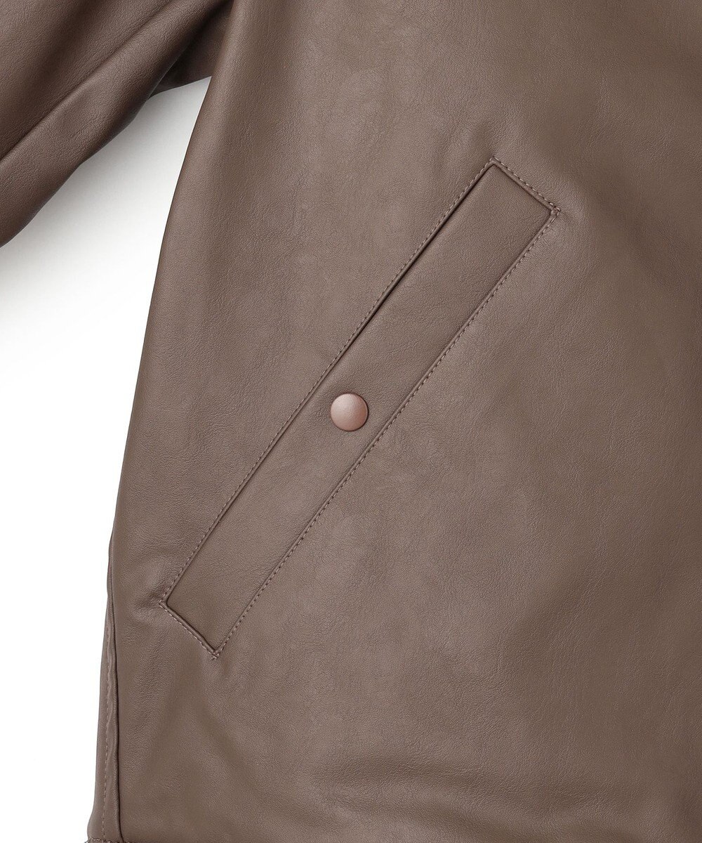 J.PRESS YORK STREET 【UNISEX】エコレザーMA-1 