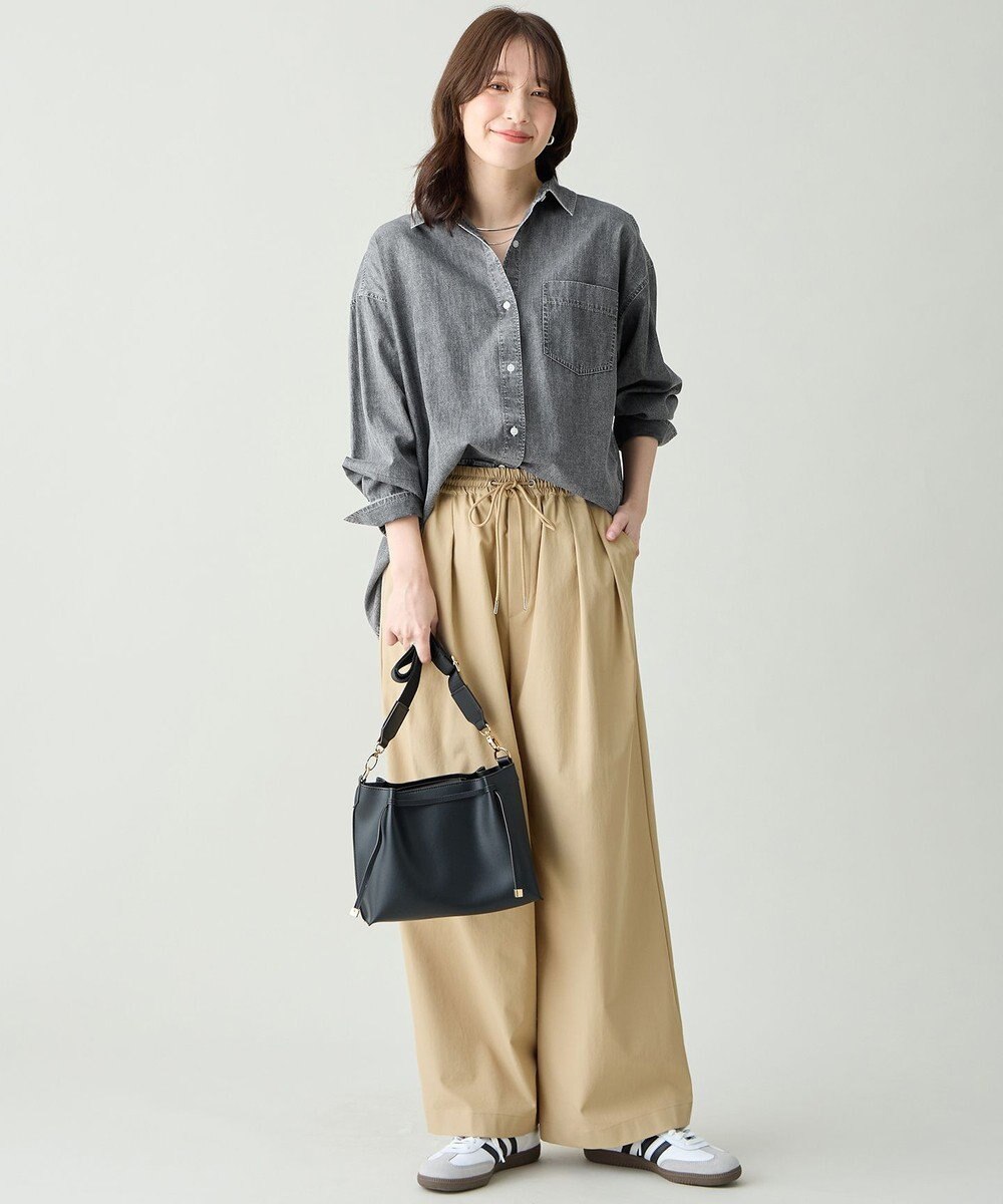 ANY L シアーデニムオーバーシャツ 