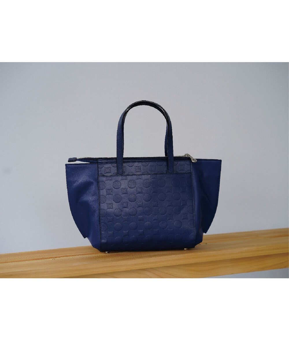 MIYABIYA La quoh with kirakaracho 南蛮七宝エンボスレザー ２WAYトート 