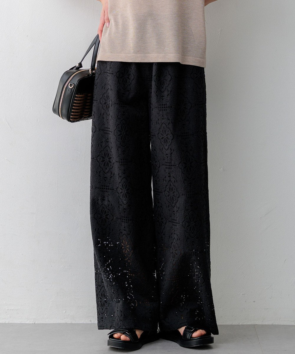 23区 【先行予約】ラッセルオーナメントレース ワイド パンツ 