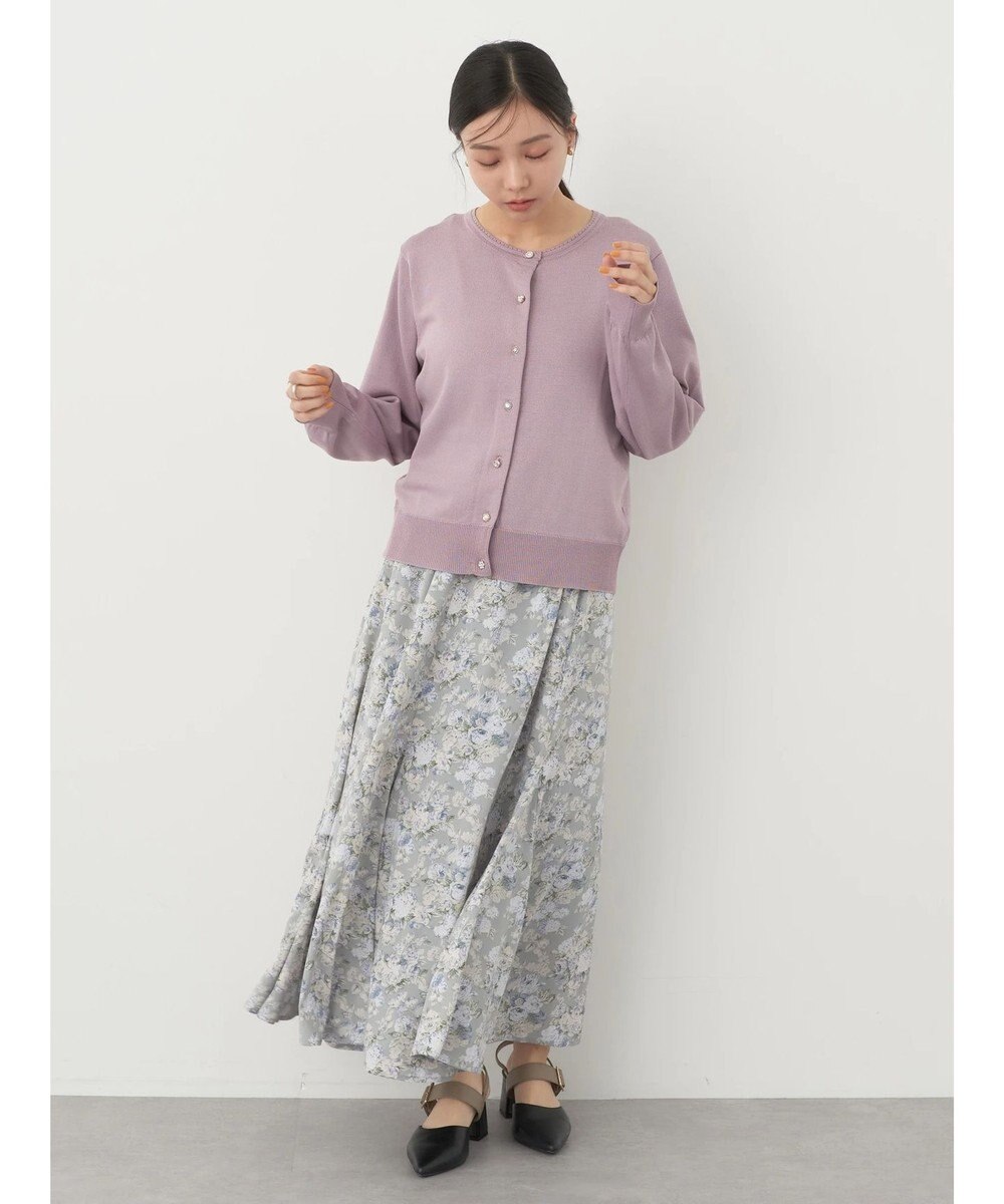 earth music&ecology いろいろ釦クルーネックカーディガン 