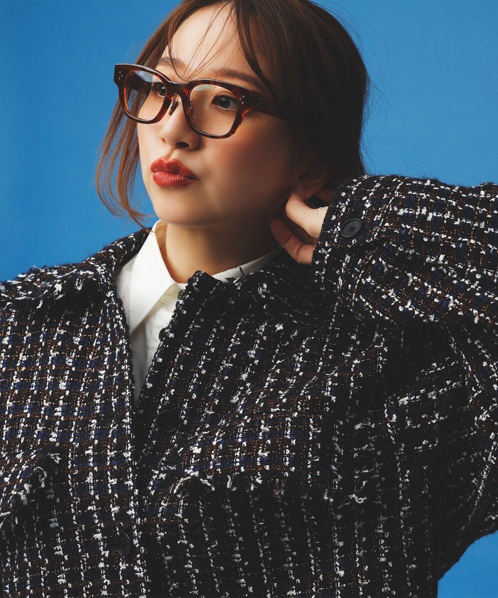 #Newans ツイードブルゾン 