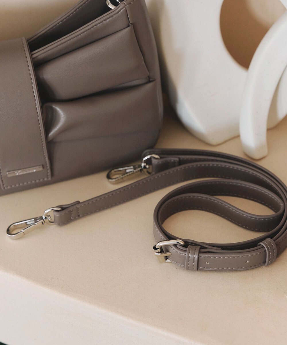 Tiaclasse 【安田美沙子さん着用・2way】リボンギャザーミニバッグ 