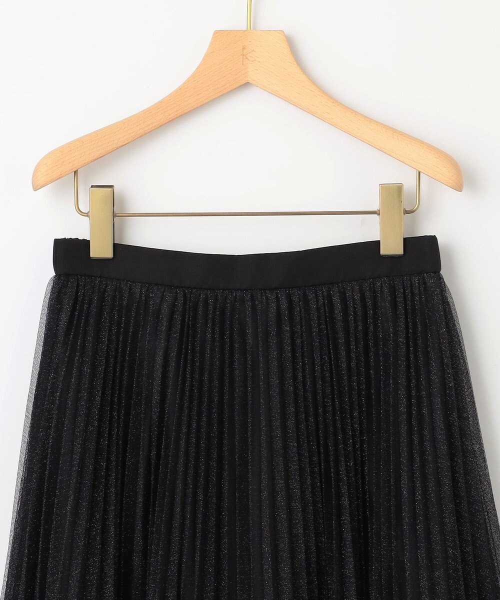 組曲 L ラメチュールプリーツ スカート 