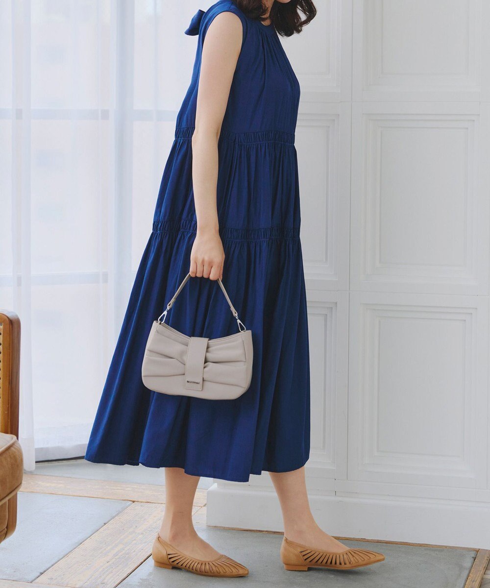 Tiaclasse 【安田美沙子さん着用・2way】リボンギャザーミニバッグ 