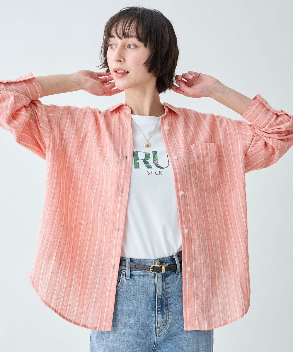 ANY 【Sサイズあり】ヨーロピアンリネンオーバーシャツ 