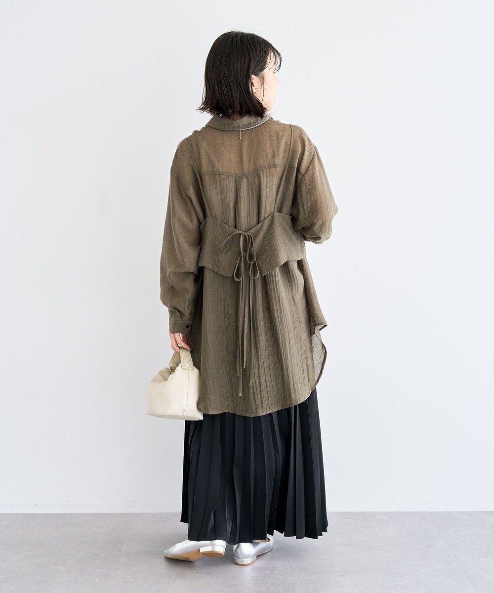 Green Parks ＳＥＴ２点シアーシャツ＋ビスチェ 