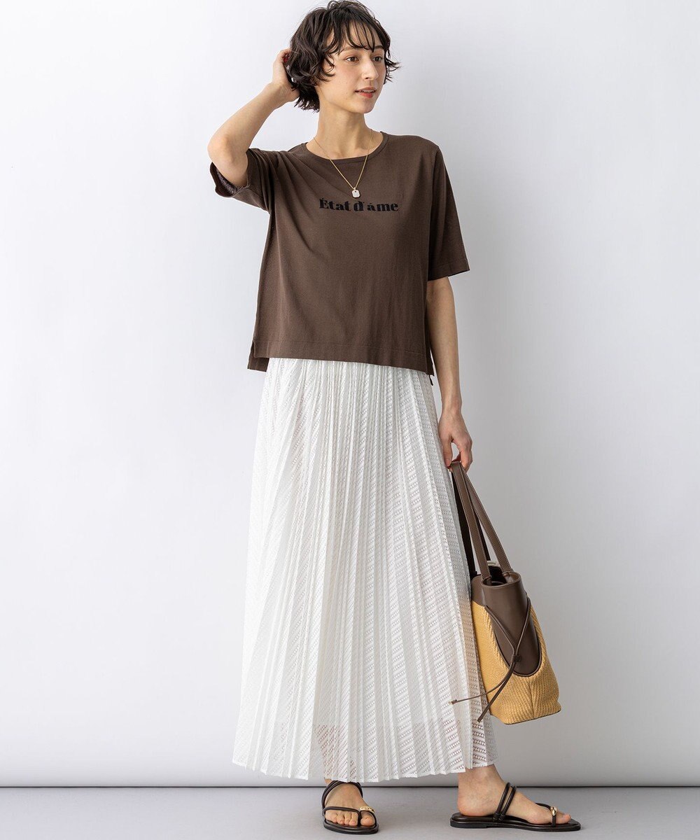 23区 【先行予約】レース プリーツスカート 