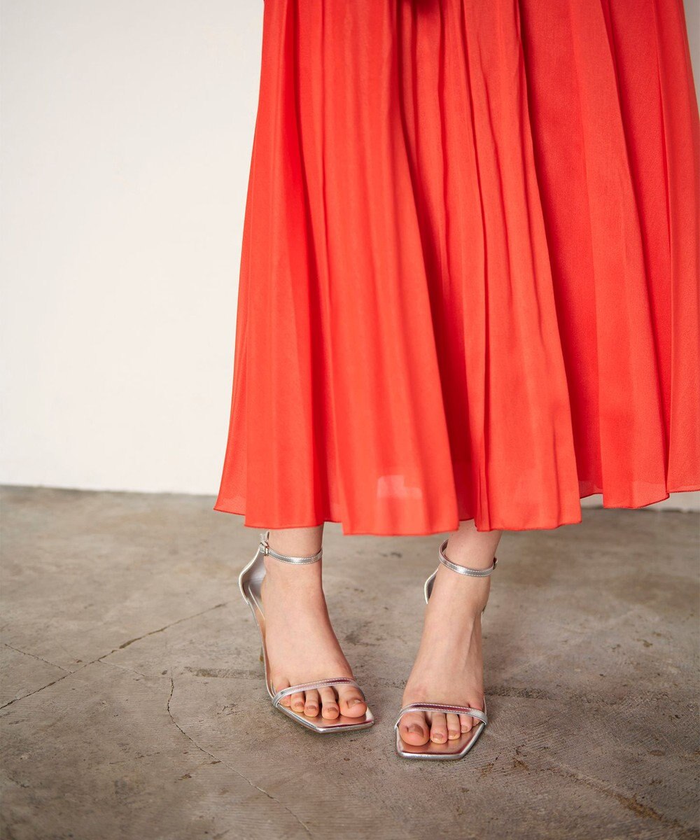 GRACE CONTINENTAL オーガンジープリーツスカート 