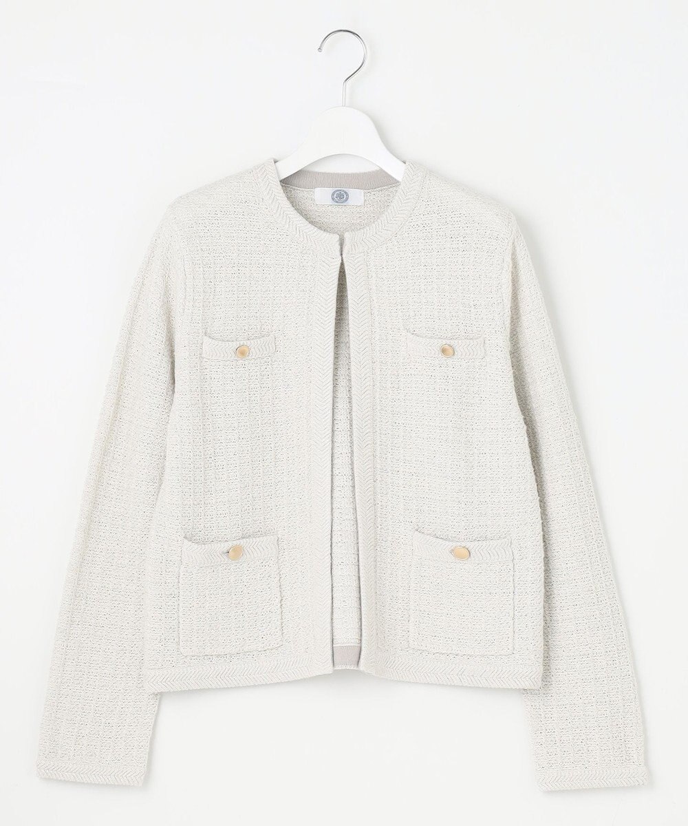 J.PRESS LADIES S TWEED ニット ジャケット 