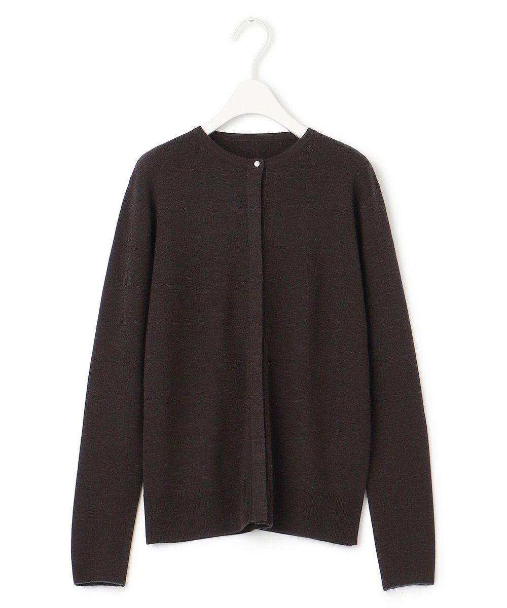 ICB 【洗える】エクストラファインメリノ カーディガン 