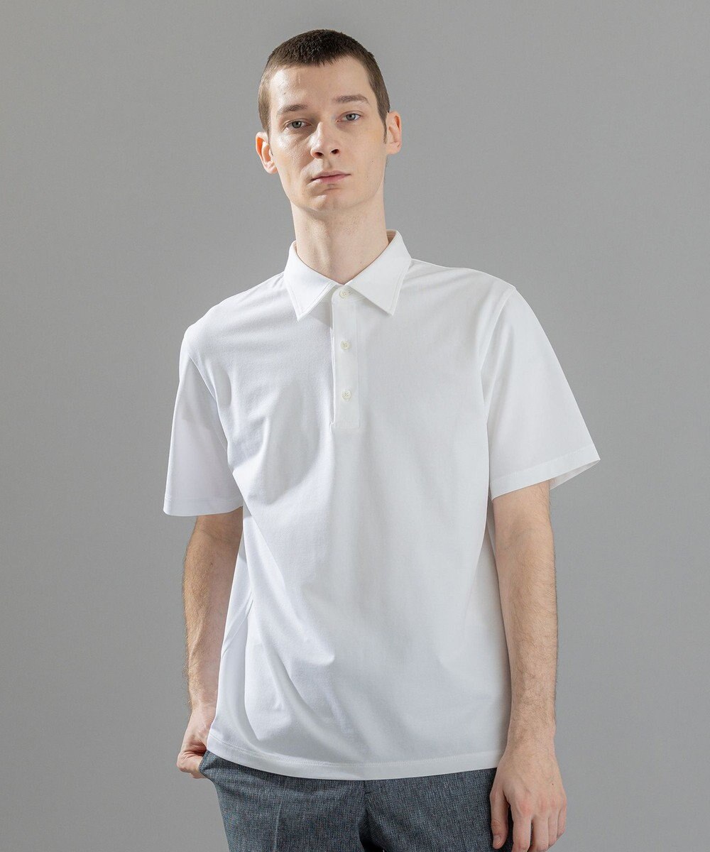 JOSEPH HOMME 新素材【ビジネスに使える】クリアコットンカノコ　ポロシャツ 