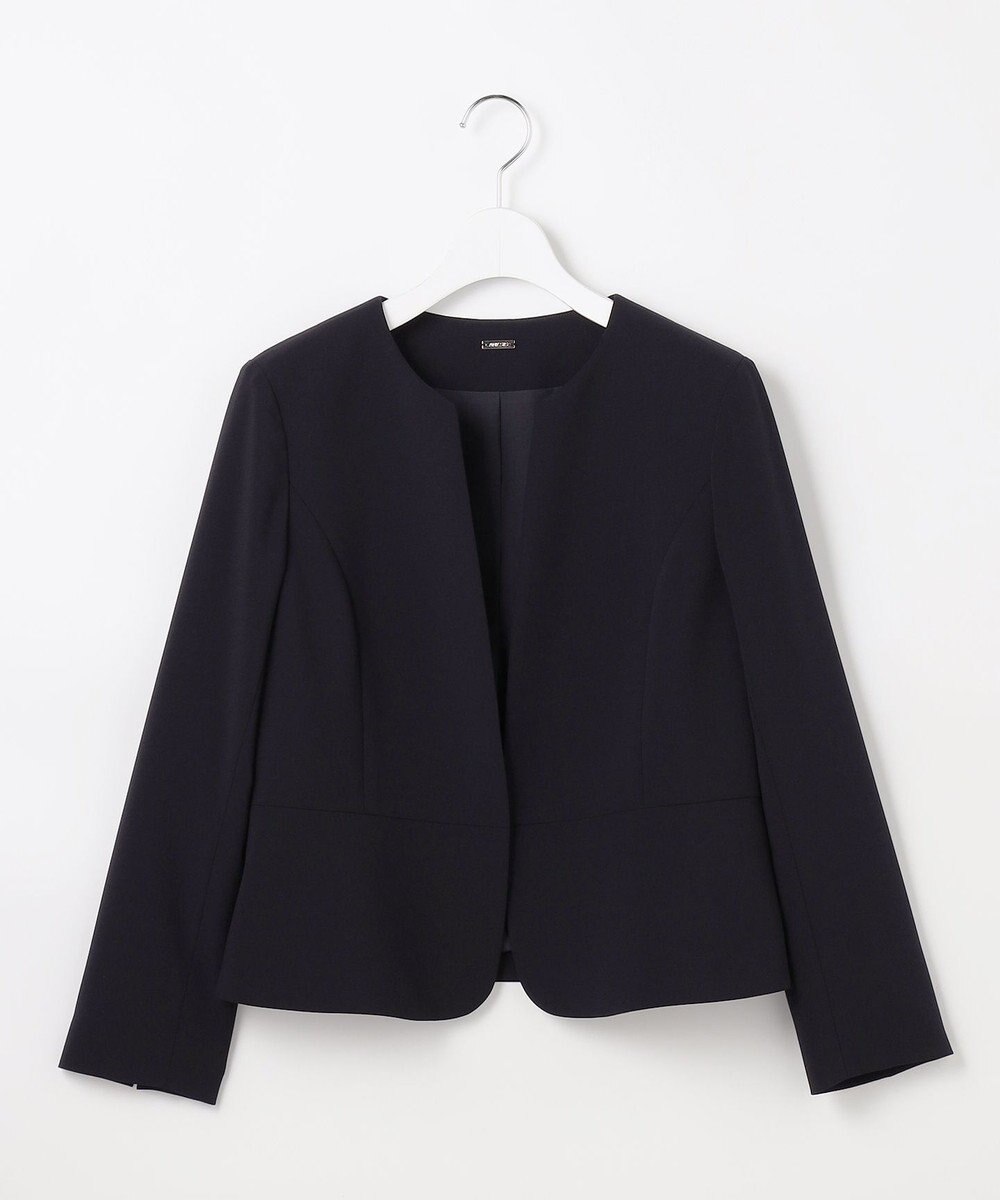 ANY SIS セレモニーダブルクロス クルーカラー ジャケット 