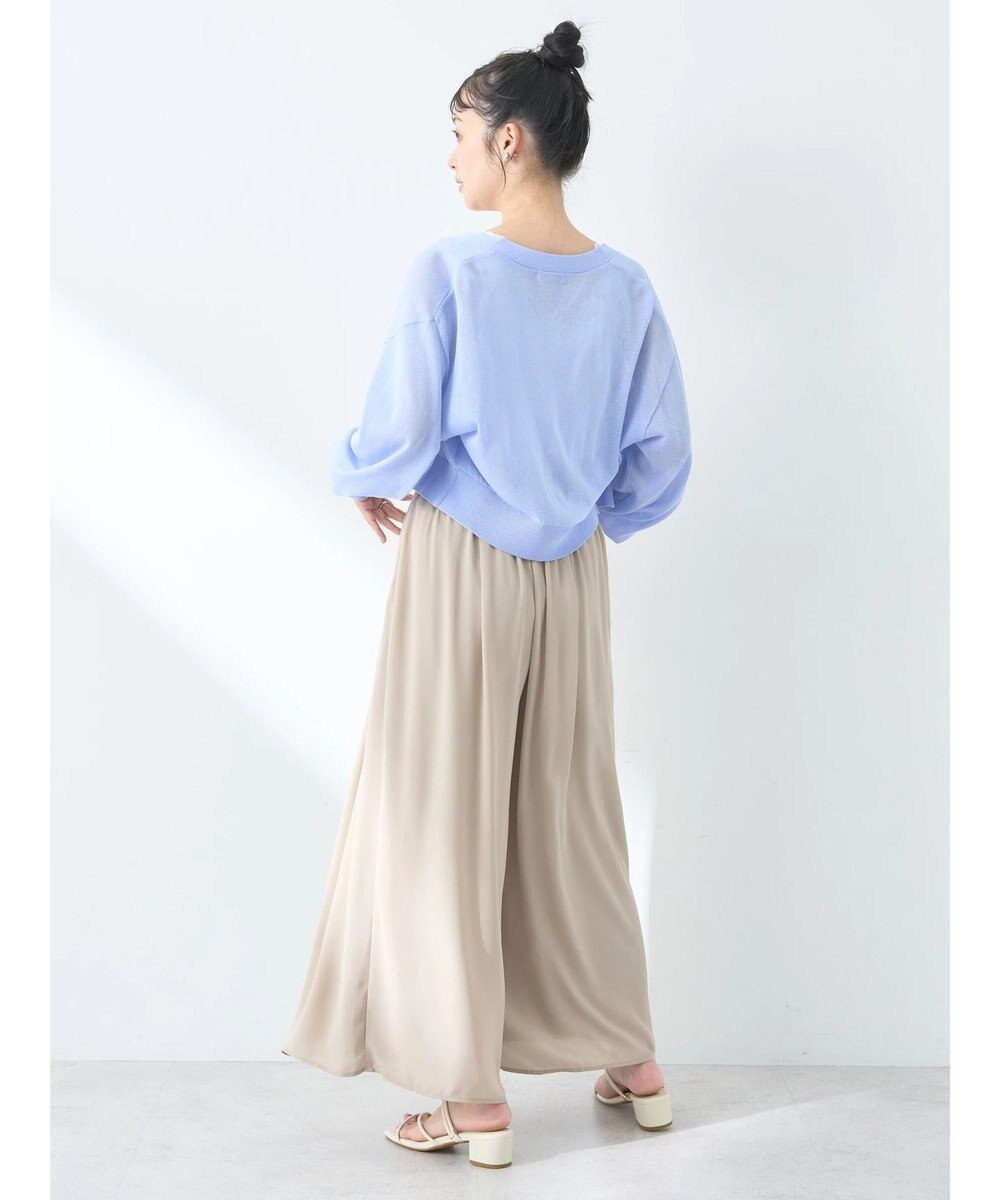 earth music&ecology シアーラメＶネックカーディガン 