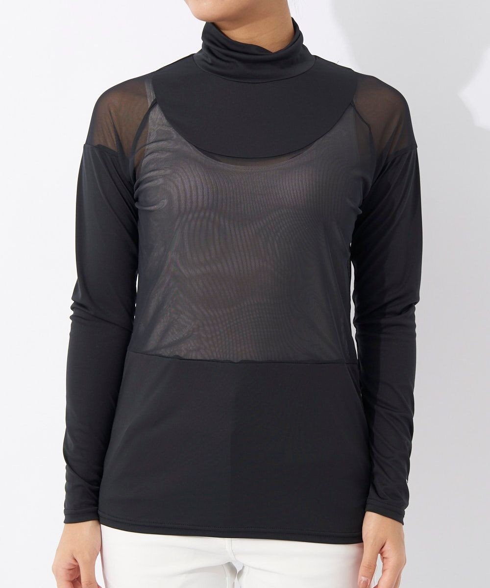 FILA GOLF／marie claire 【Marie claire sports】ハイネックメッシュアンダーシャツ 