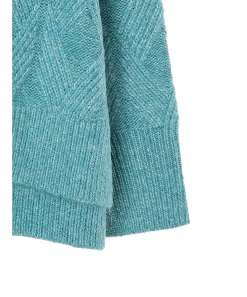 AMERICAN HOLIC Ｍｉｘヤーンモックネックケーブルニットプルオーバー 