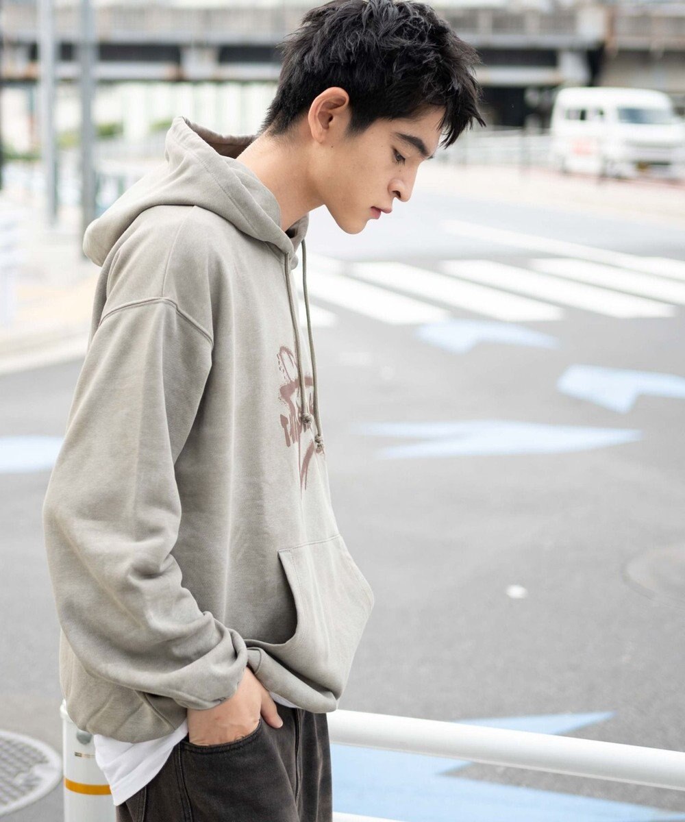 WEGO 【ユニセックス着用ITEM】スノーダイグラフィックビッグパーカー 