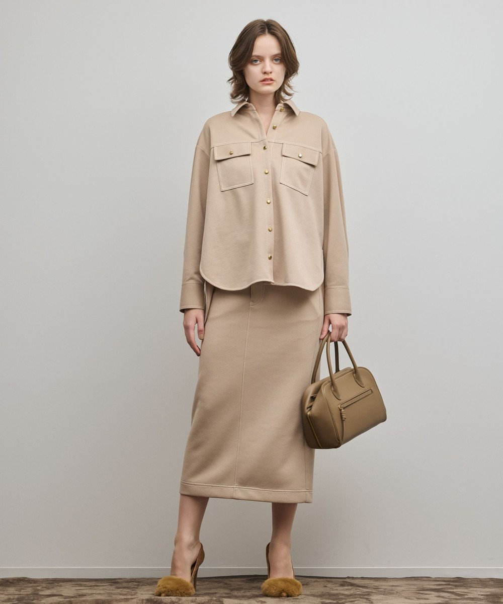 GRACE CONTINENTAL ジャージビッグシャツ 