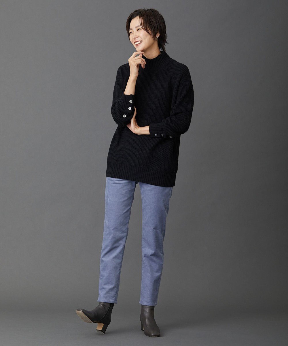 J.PRESS LADIES S 【洗える】AIRDUROYストレッチ パンツ 