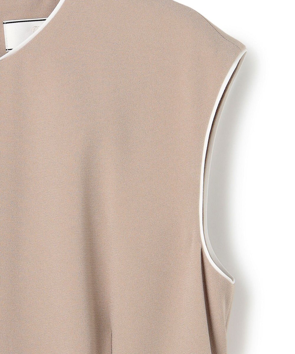 BEIGE， 【セットアップ対応】CINDY / 配色ライン クルーネックドレス 